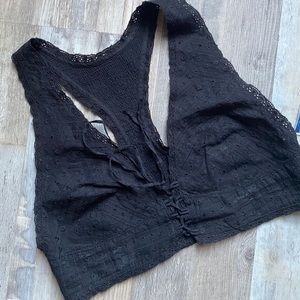 Free People Lace Up crop Bra top